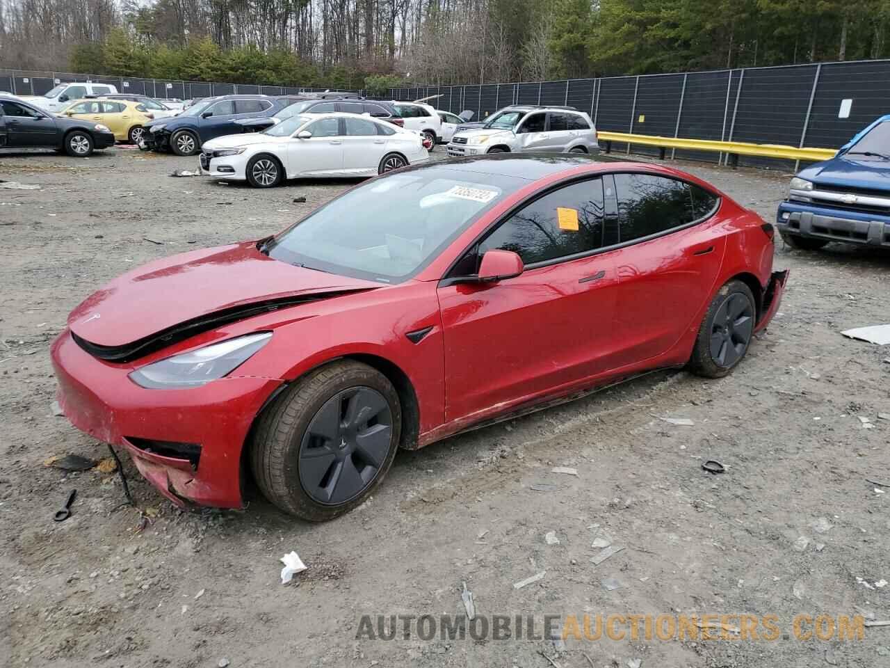 5YJ3E1EB8MF902840 TESLA MODEL 3 2021