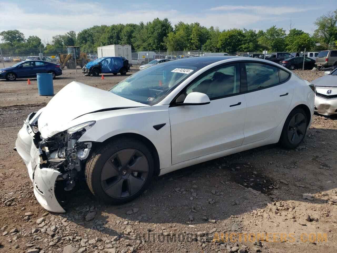 5YJ3E1EB8MF919072 TESLA MODEL 3 2021