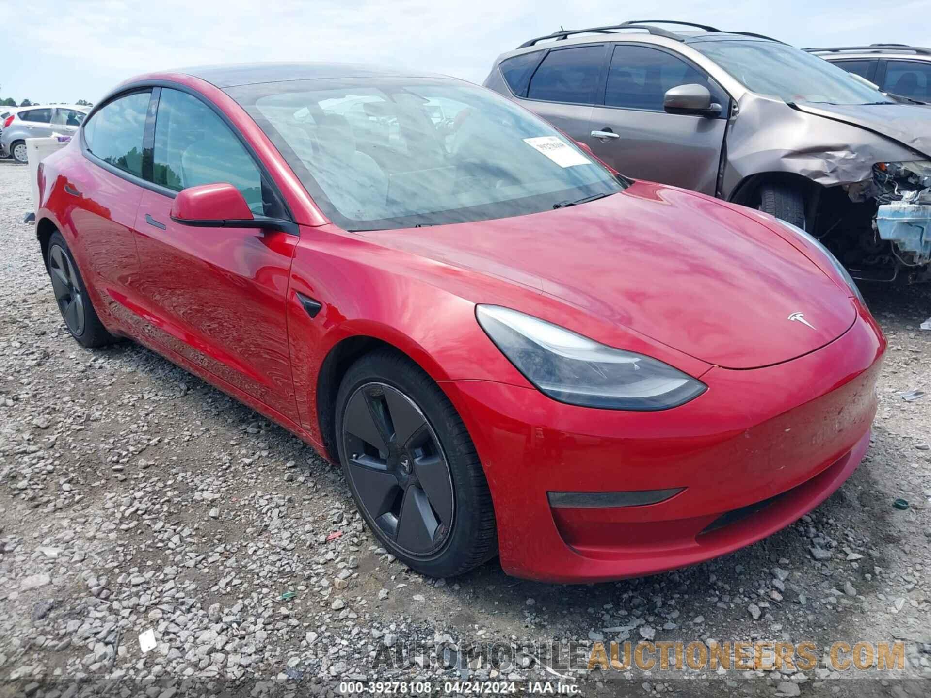 5YJ3E1EB8MF926913 TESLA MODEL 3 2021