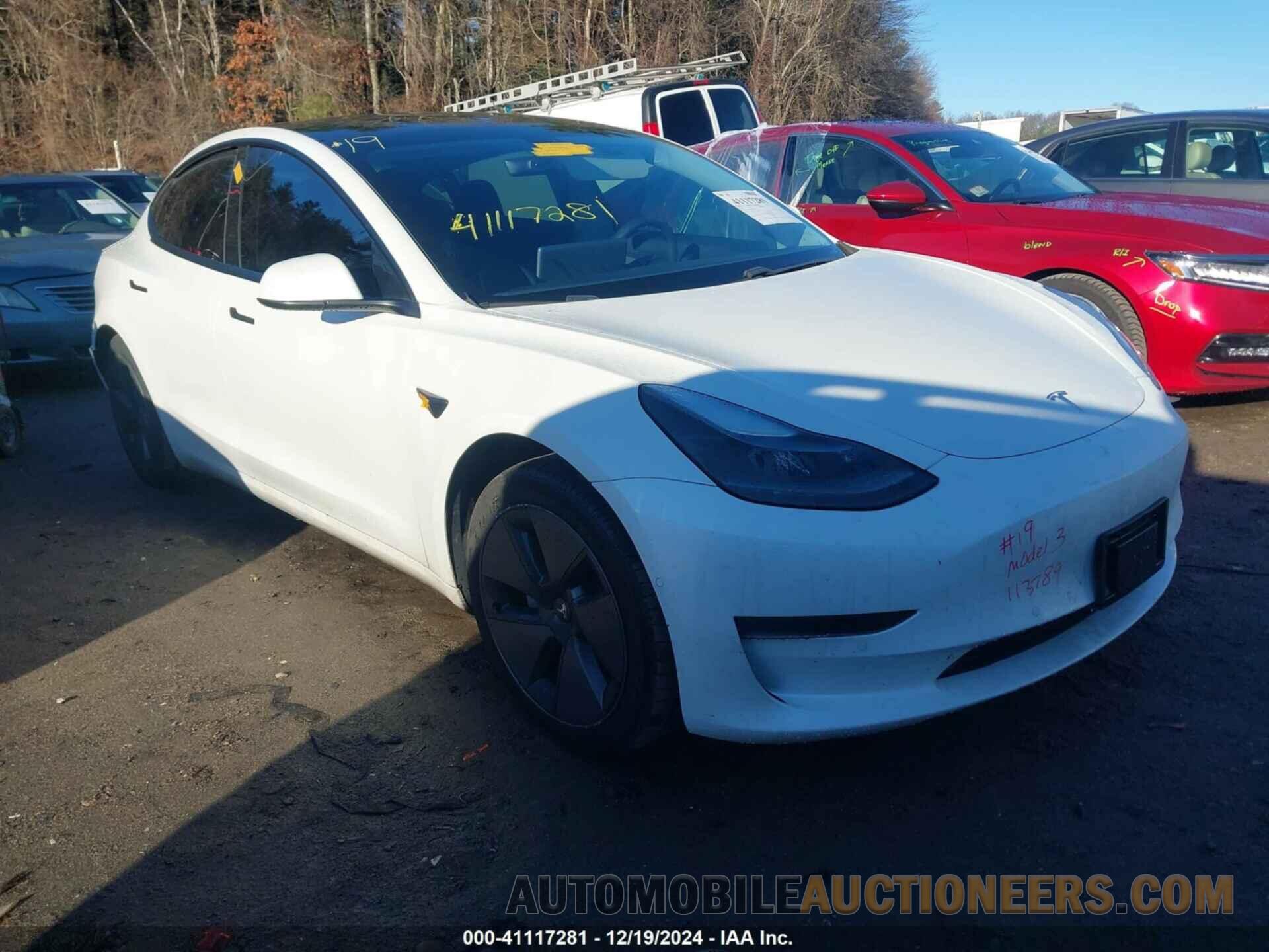 5YJ3E1EB8MF938026 TESLA MODEL 3 2021