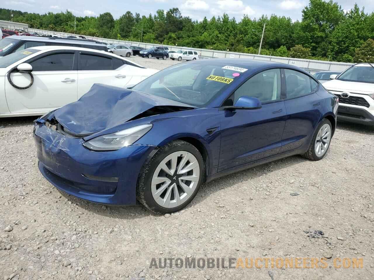 5YJ3E1EB8MF983600 TESLA MODEL 3 2021