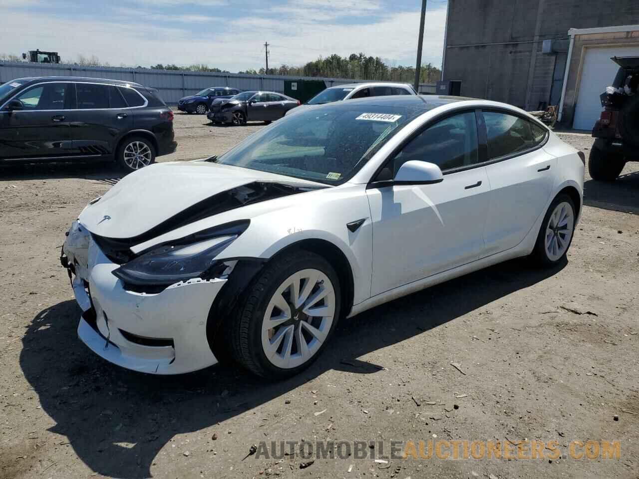 5YJ3E1EB8NF110415 TESLA MODEL 3 2022