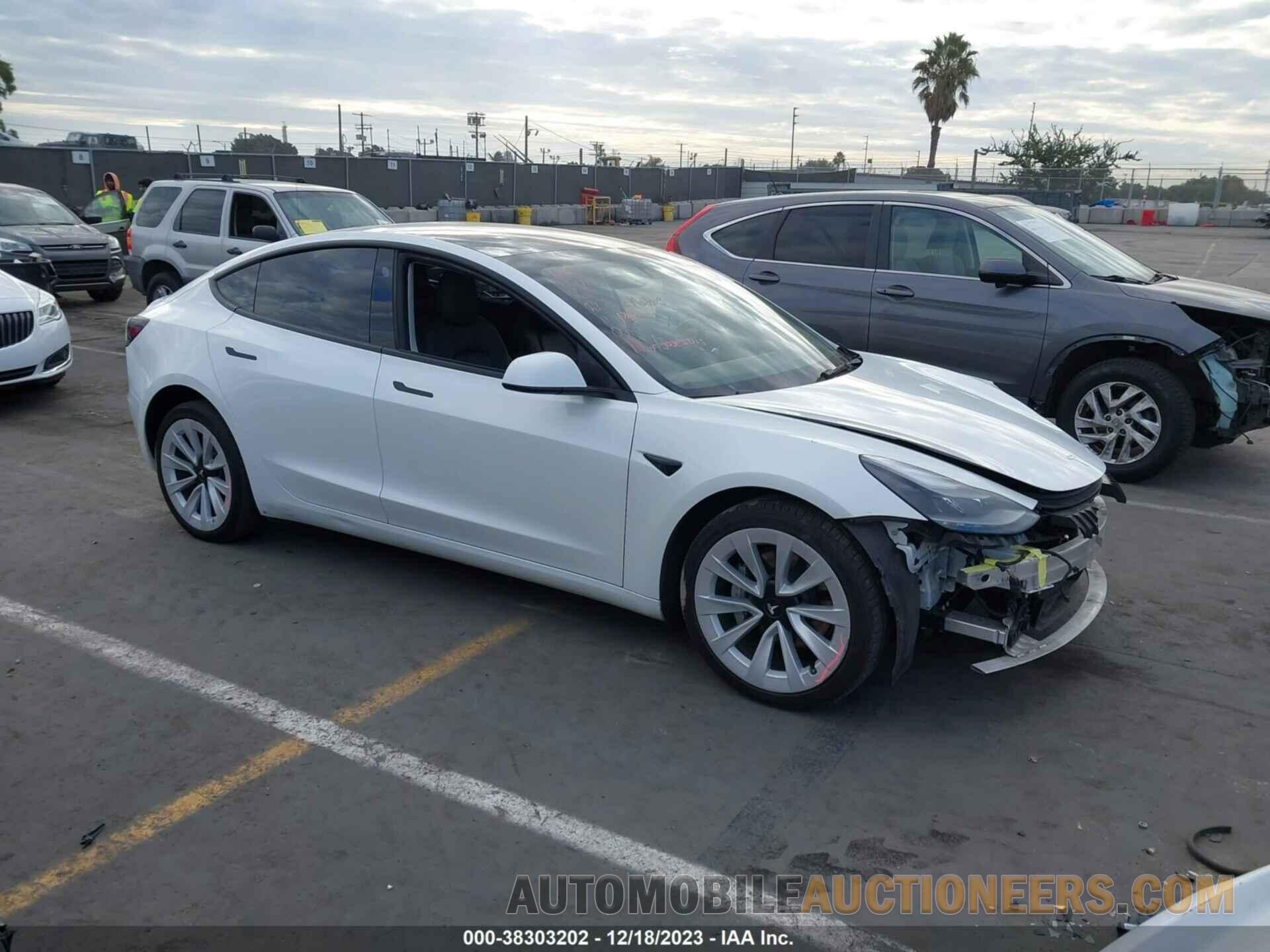 5YJ3E1EB8NF120183 TESLA MODEL 3 2022