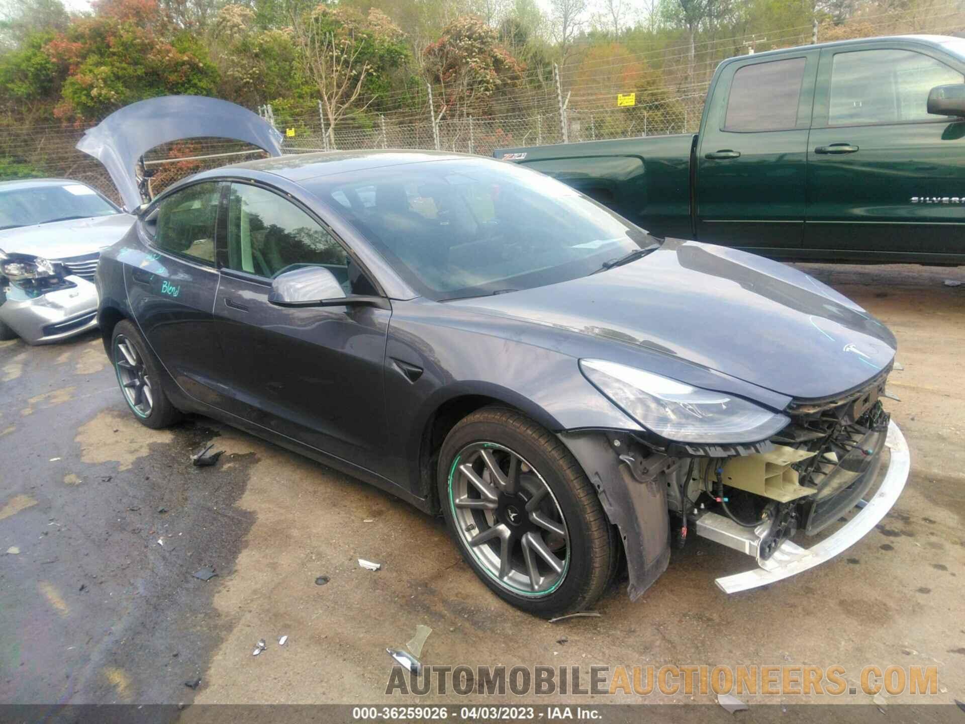 5YJ3E1EB8NF127487 TESLA MODEL 3 2022