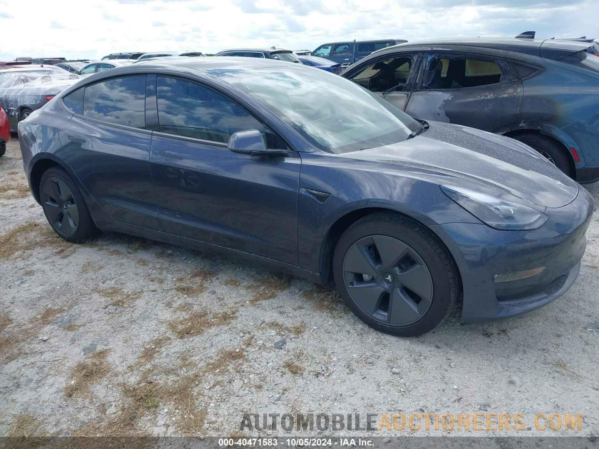 5YJ3E1EB8NF155368 TESLA MODEL 3 2022