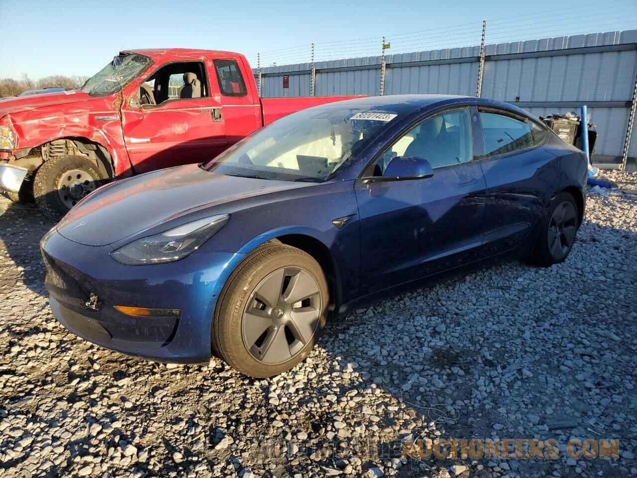 5YJ3E1EB8NF171893 TESLA MODEL 3 2022