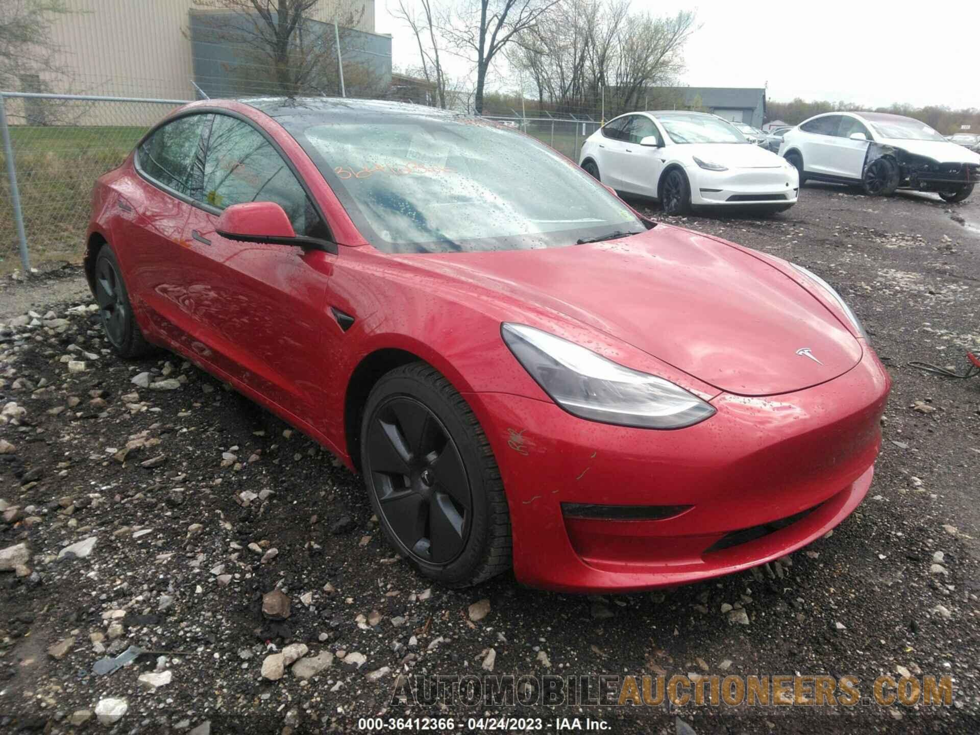 5YJ3E1EB8NF182246 TESLA MODEL 3 2022