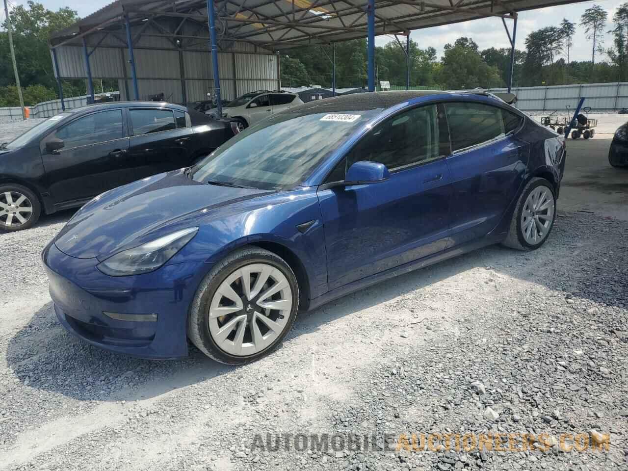 5YJ3E1EB8NF188029 TESLA MODEL 3 2022