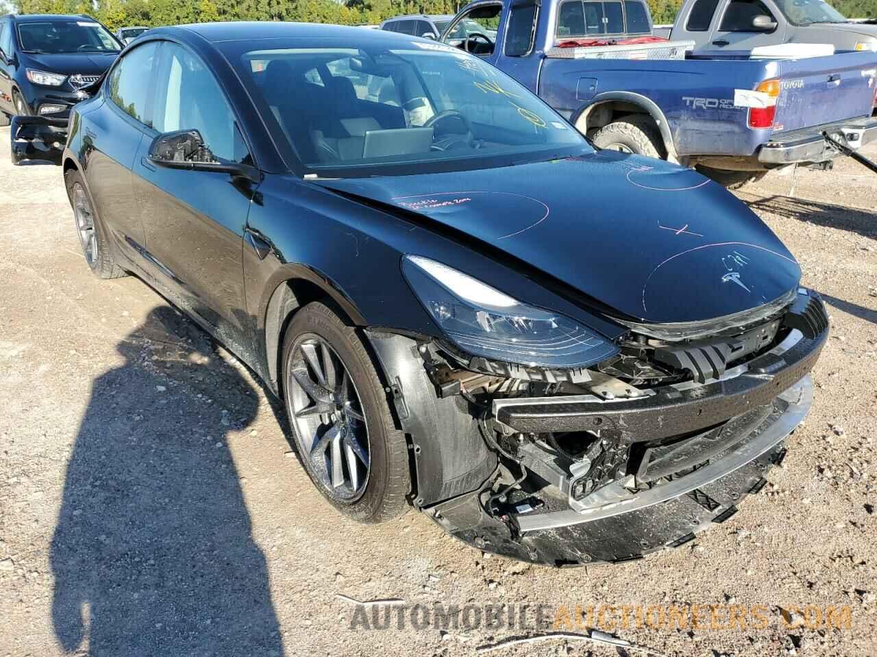 5YJ3E1EB8NF190377 TESLA MODEL 3 2022