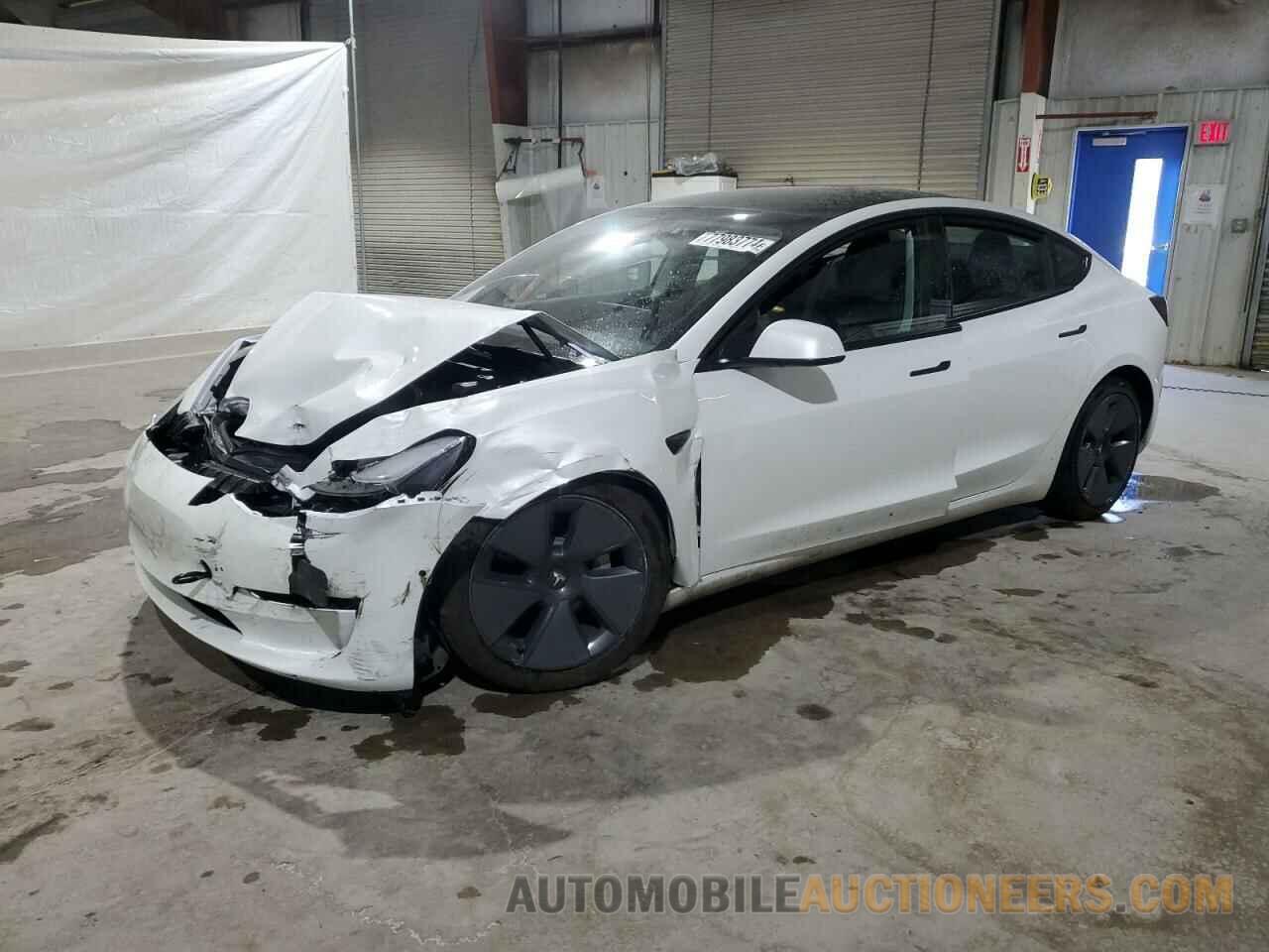 5YJ3E1EB8NF192713 TESLA MODEL 3 2022