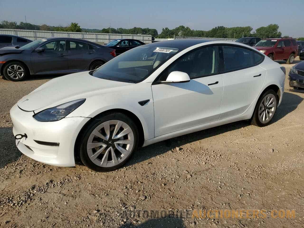 5YJ3E1EB8NF202382 TESLA MODEL 3 2022