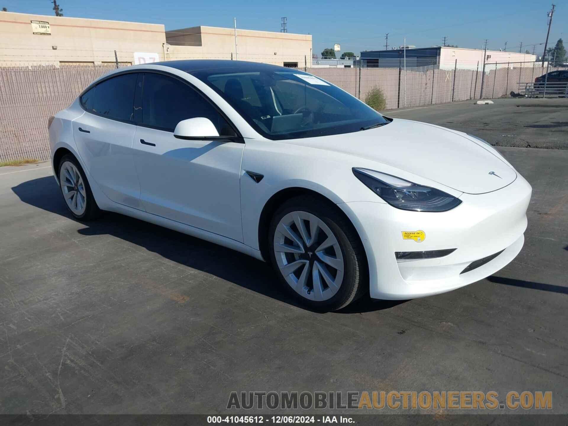 5YJ3E1EB8NF212071 TESLA MODEL 3 2022