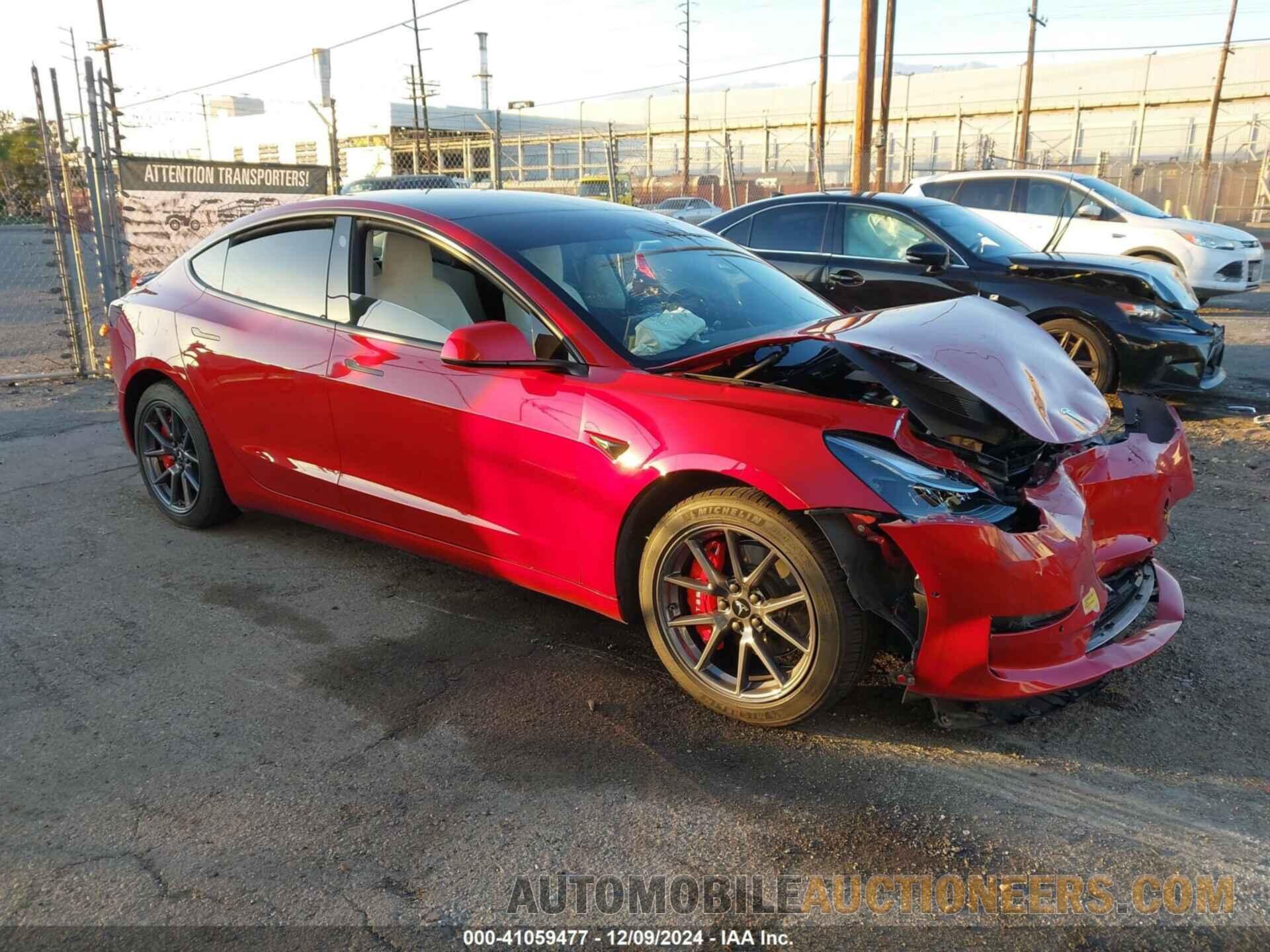 5YJ3E1EB8NF213205 TESLA MODEL 3 2022