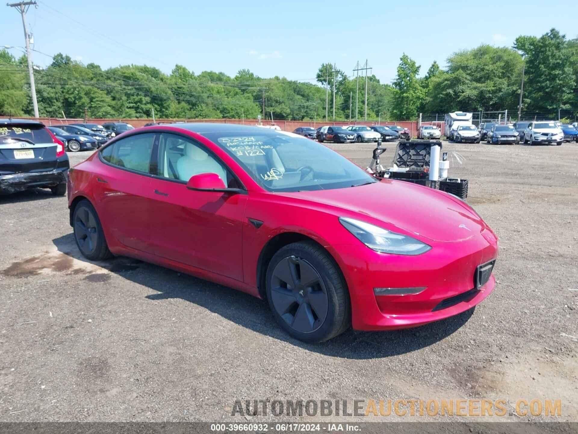 5YJ3E1EB8NF231221 TESLA MODEL 3 2022