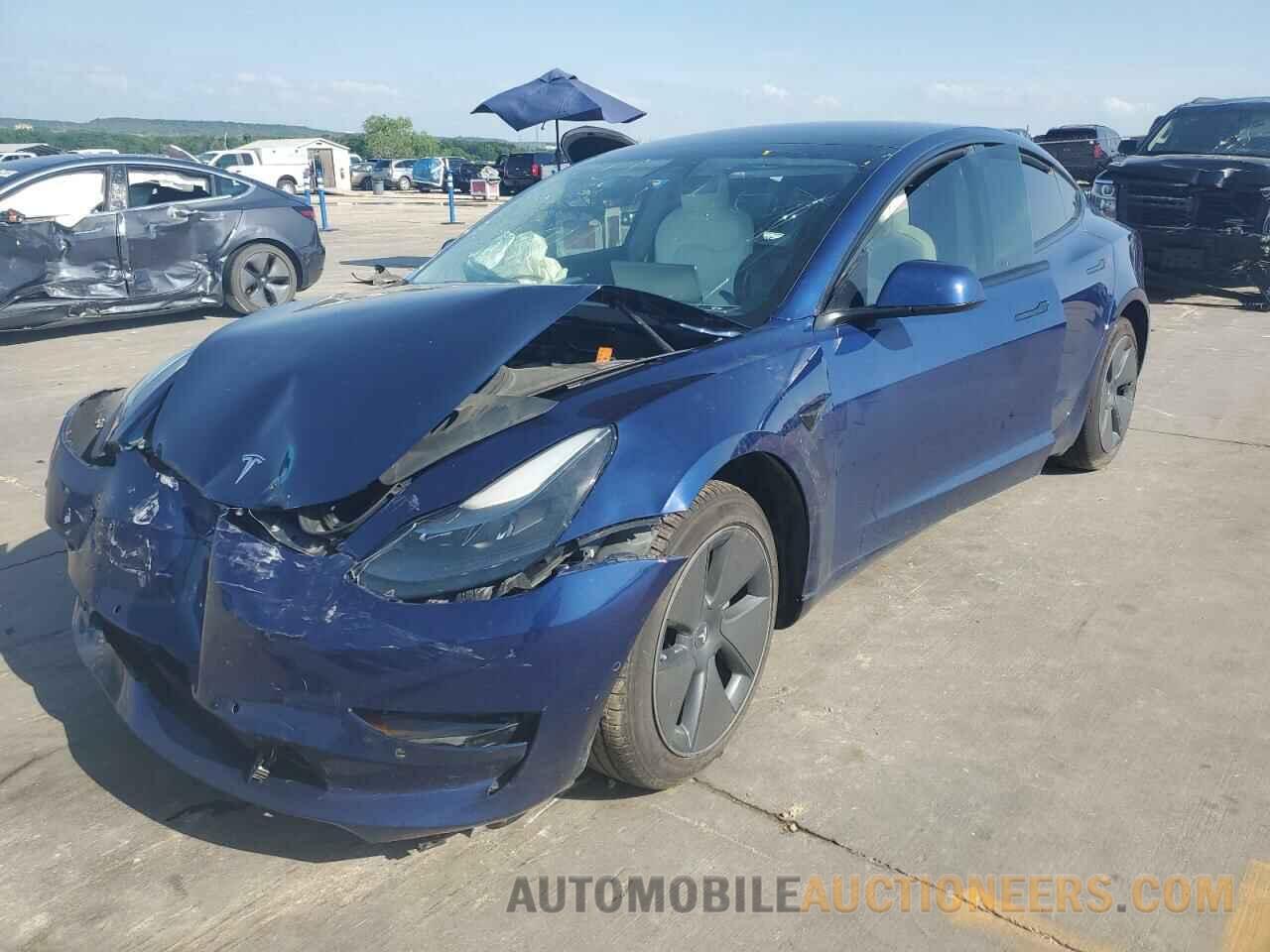 5YJ3E1EB8NF250738 TESLA MODEL 3 2022