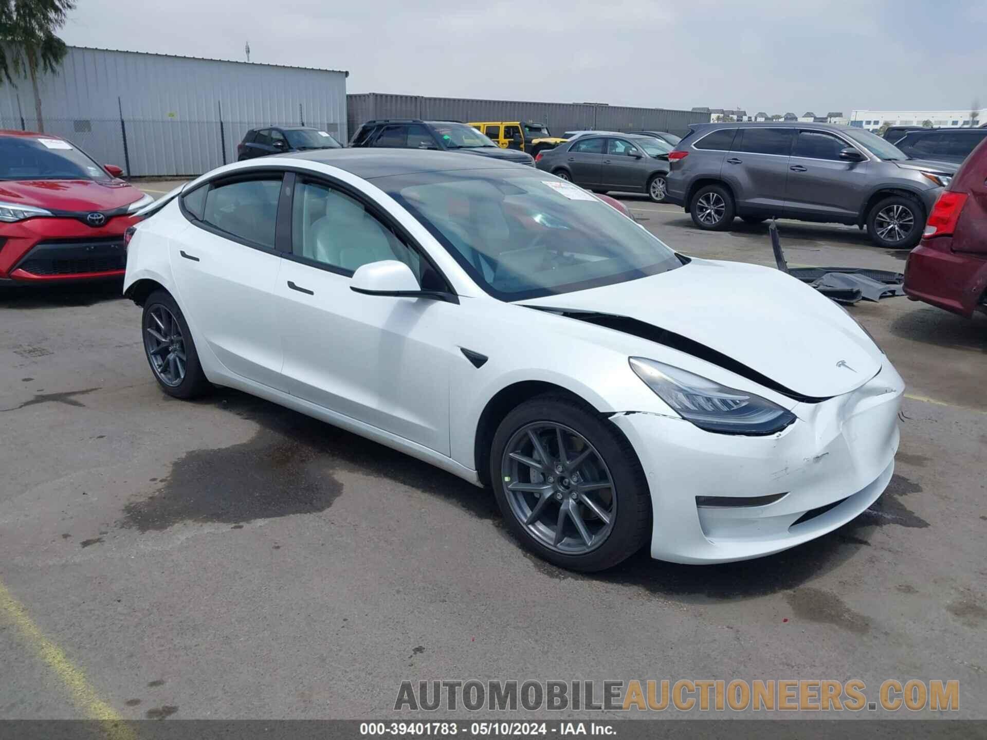 5YJ3E1EB8NF262808 TESLA MODEL 3 2022