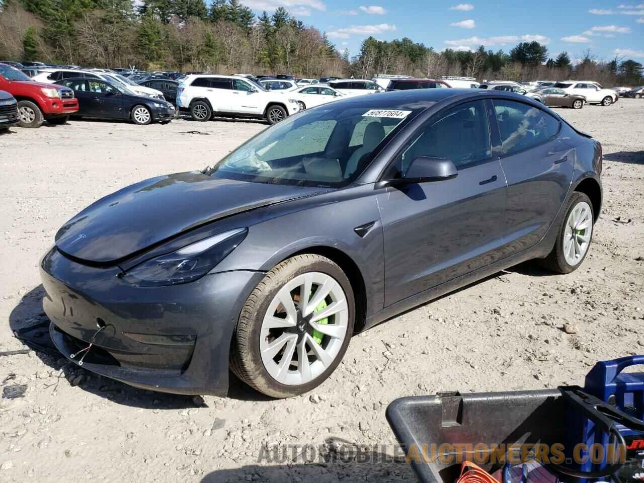 5YJ3E1EB8NF264851 TESLA MODEL 3 2022