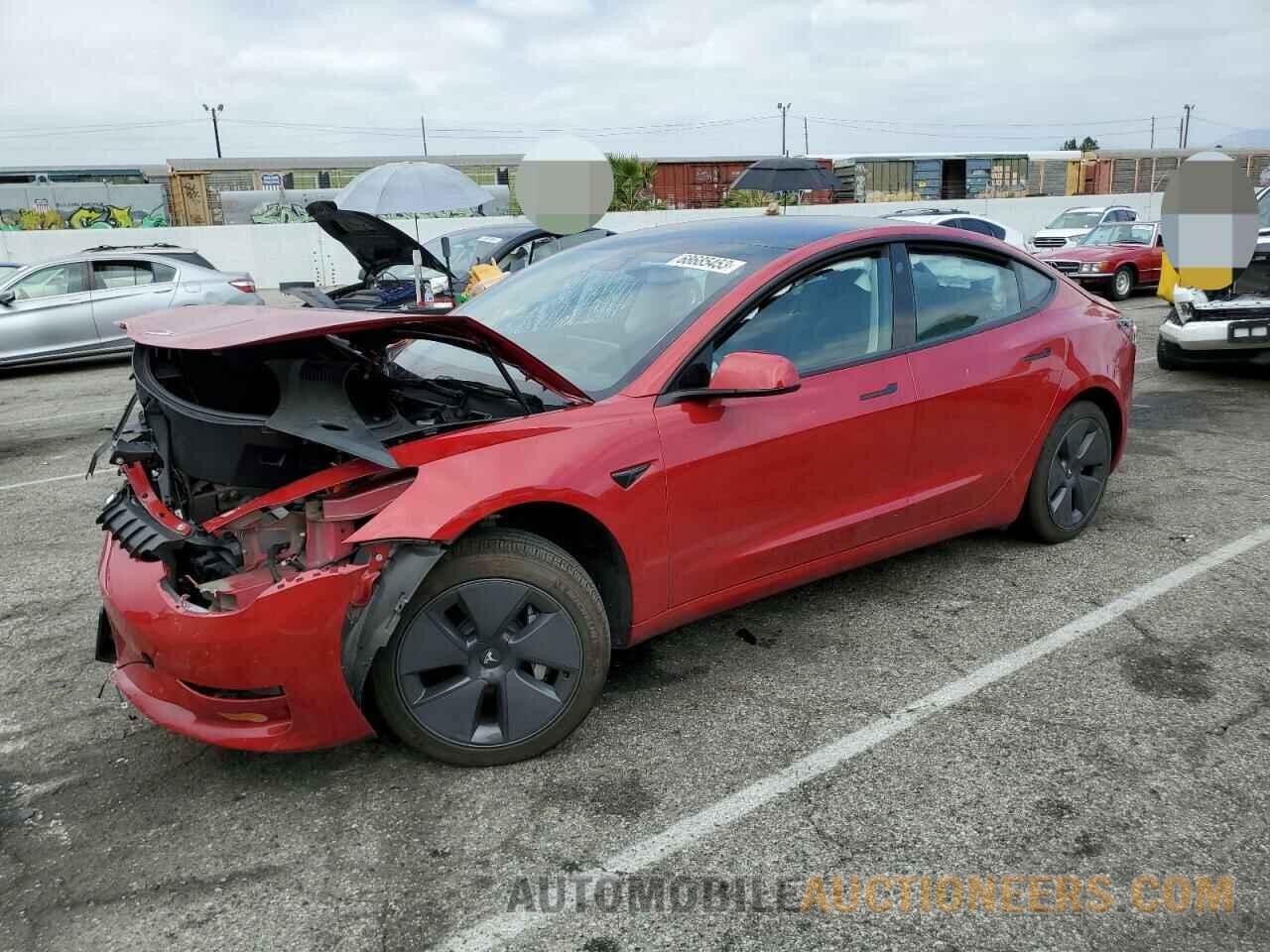 5YJ3E1EB8NF274134 TESLA MODEL 3 2022