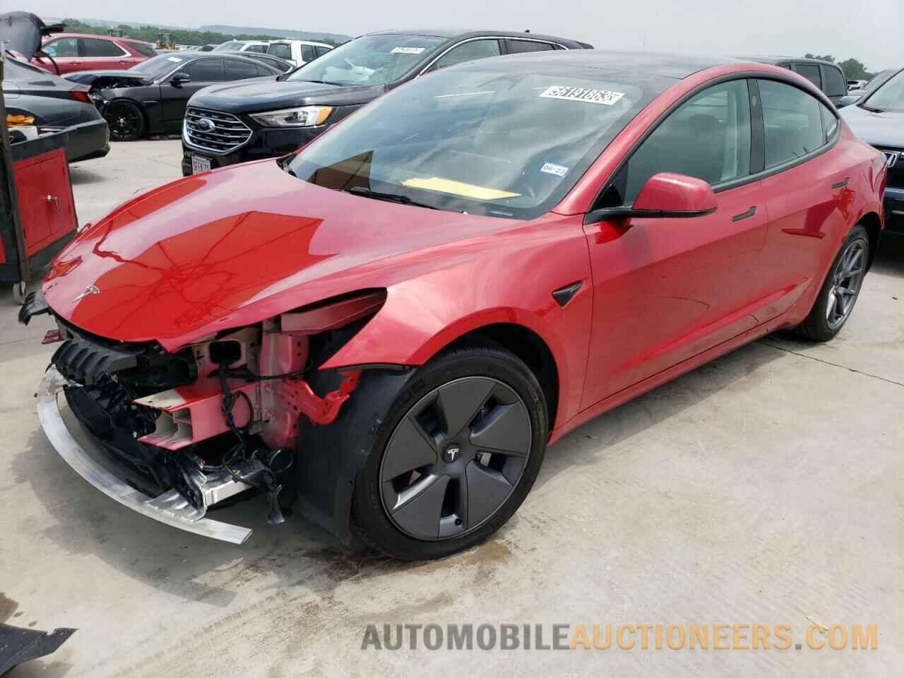 5YJ3E1EB8NF290480 TESLA MODEL 3 2022