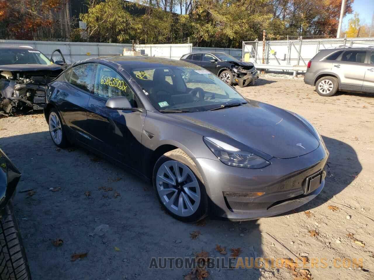 5YJ3E1EB8NF291368 TESLA MODEL 3 2022