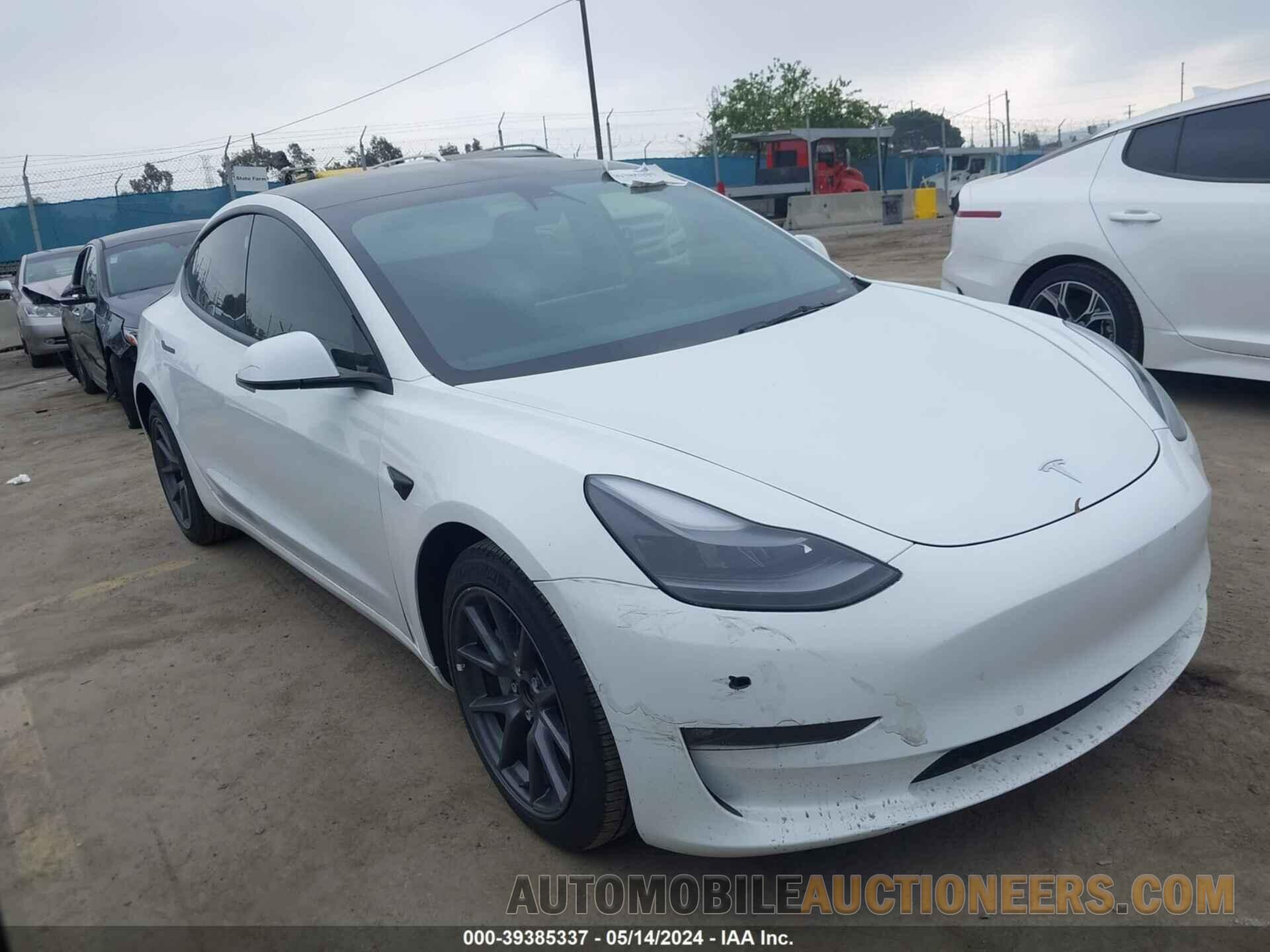 5YJ3E1EB8NF340925 TESLA MODEL 3 2022