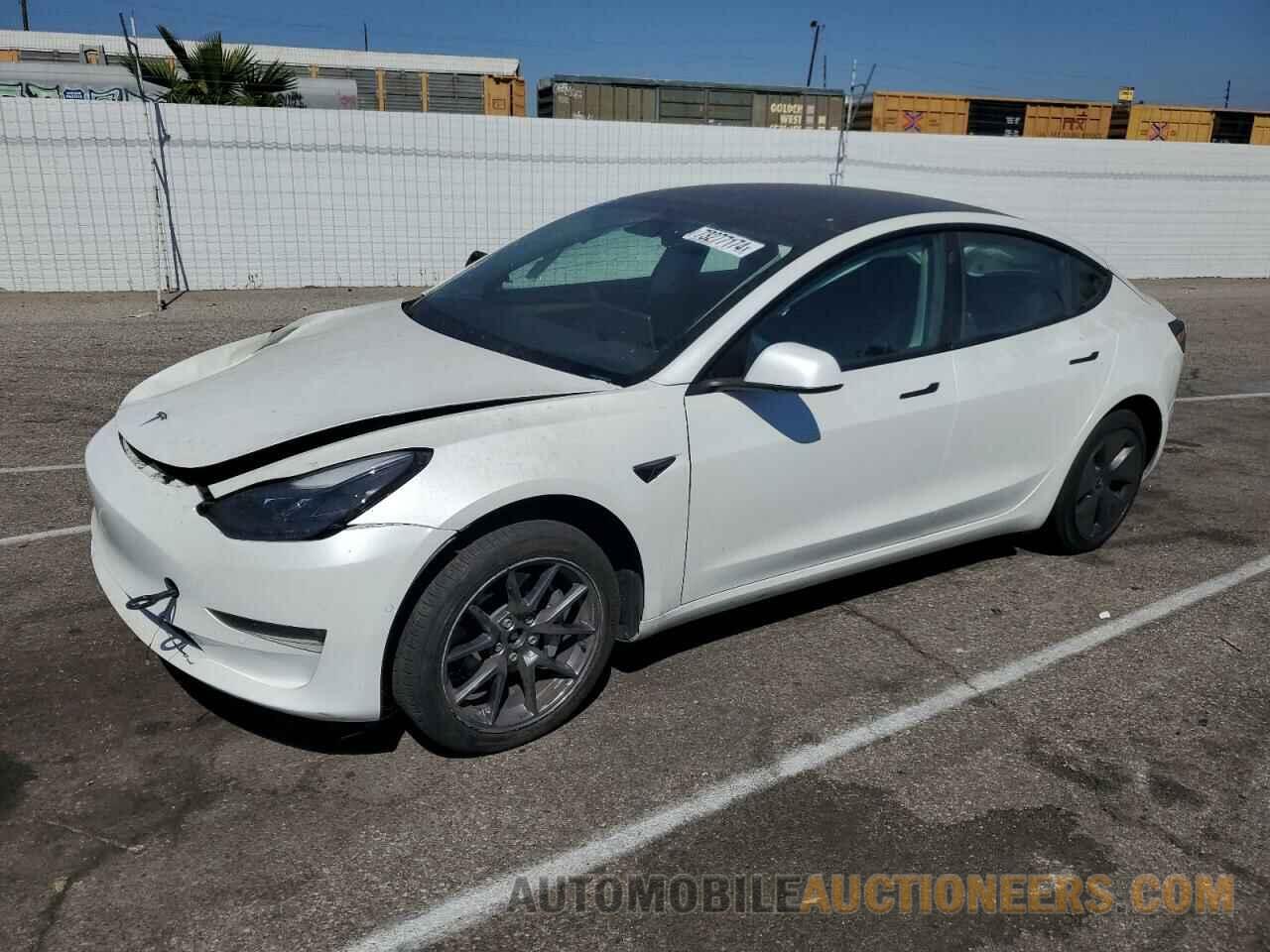 5YJ3E1EB8NF357630 TESLA MODEL 3 2022