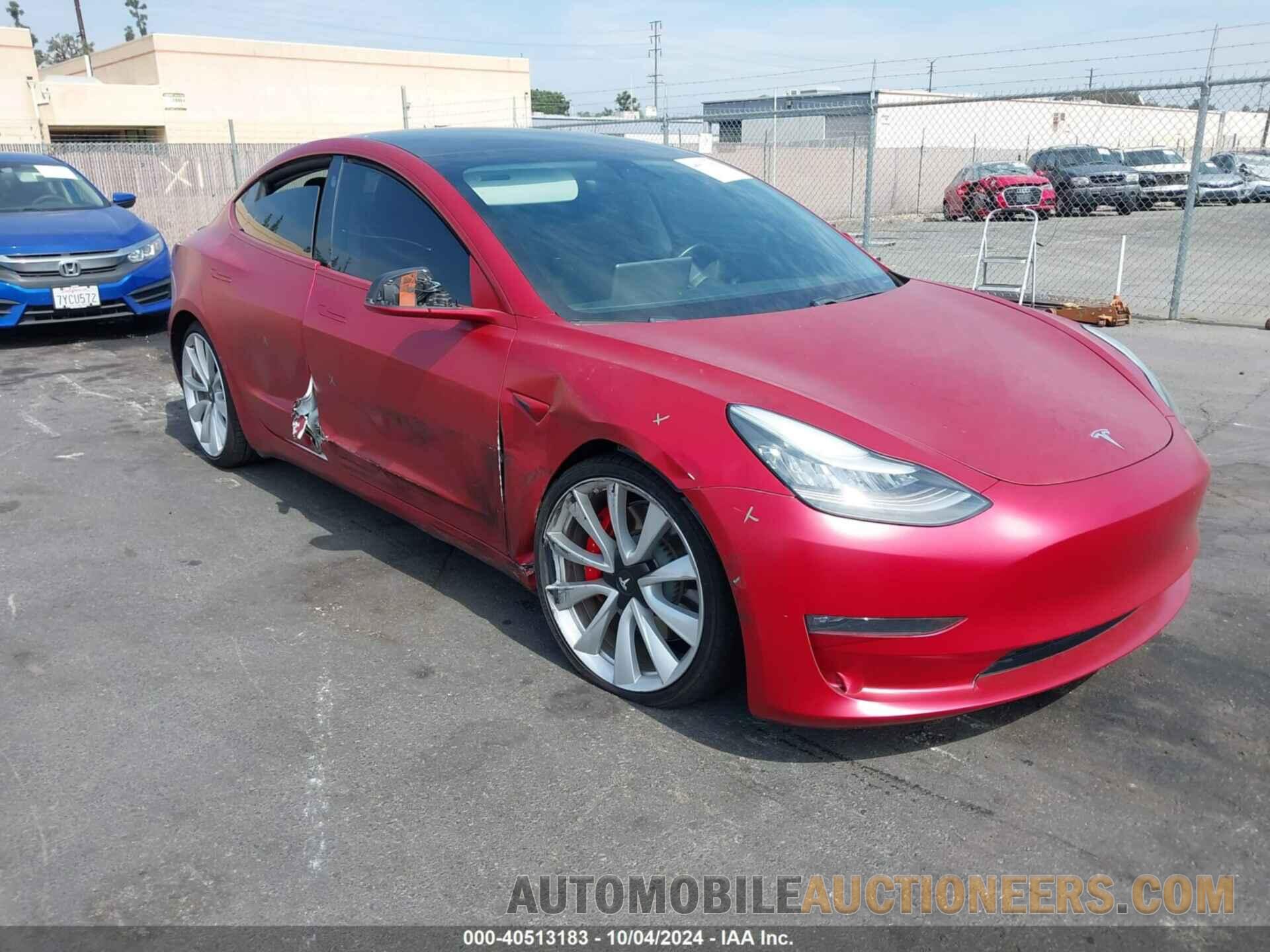 5YJ3E1EB9KF413635 TESLA MODEL 3 2019