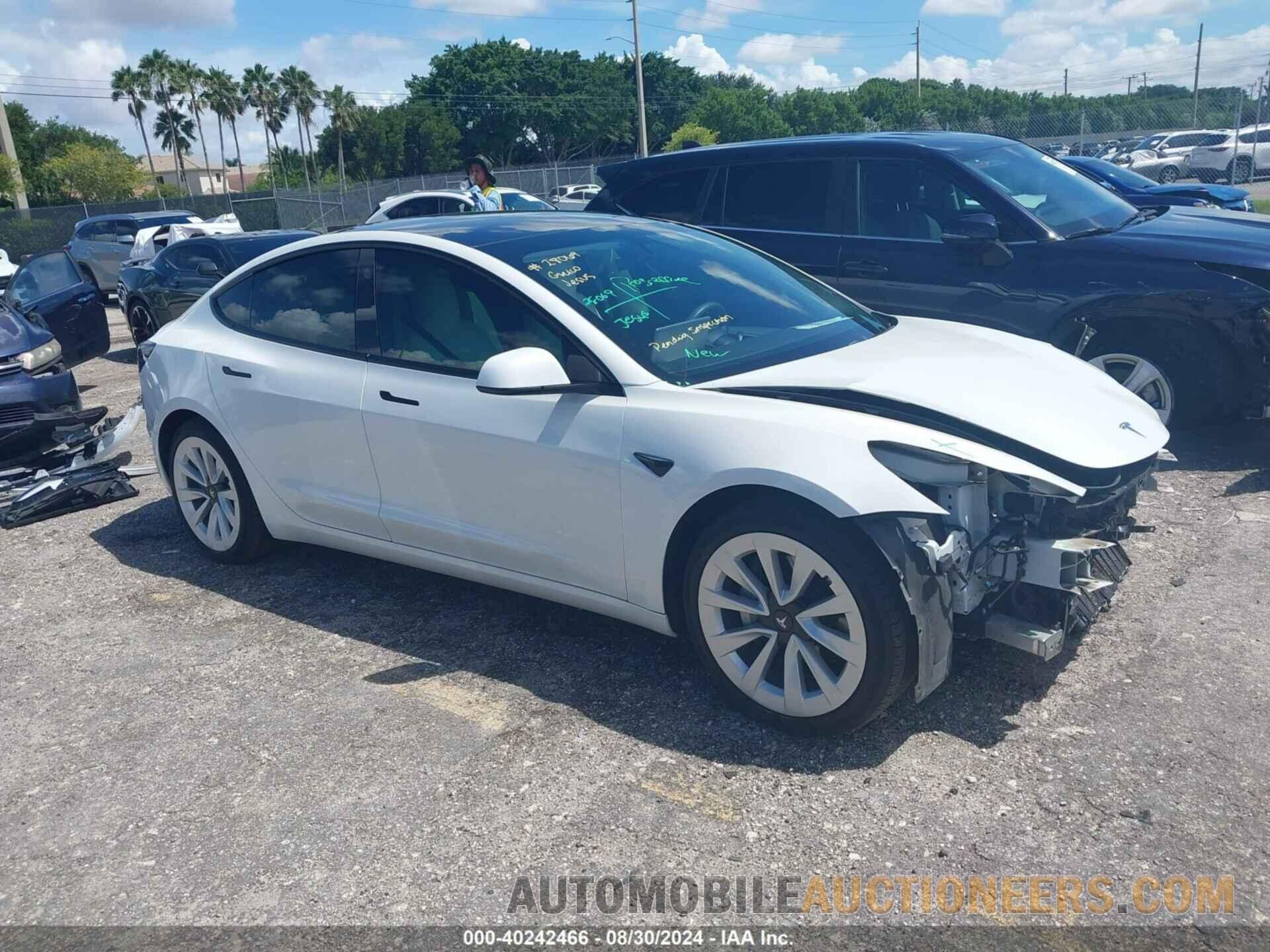 5YJ3E1EB9MF034251 TESLA MODEL 3 2021