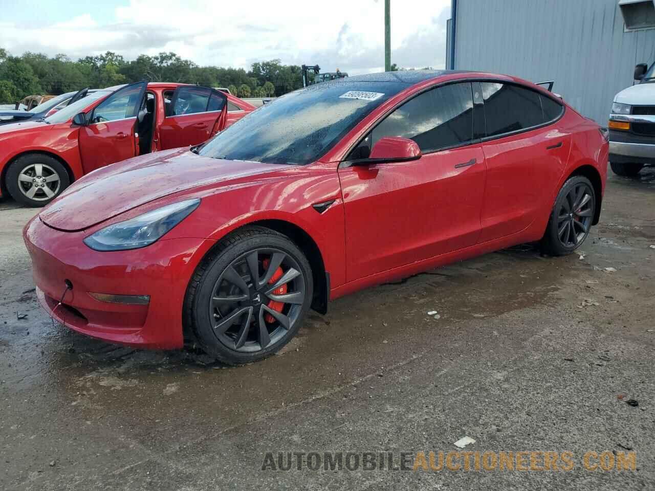 5YJ3E1EB9MF056802 TESLA MODEL 3 2021