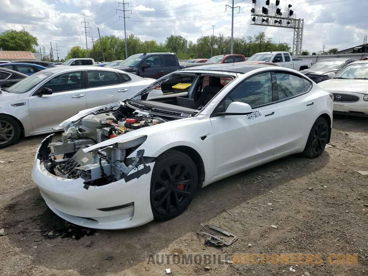 5YJ3E1EB9MF060929 TESLA MODEL 3 2021