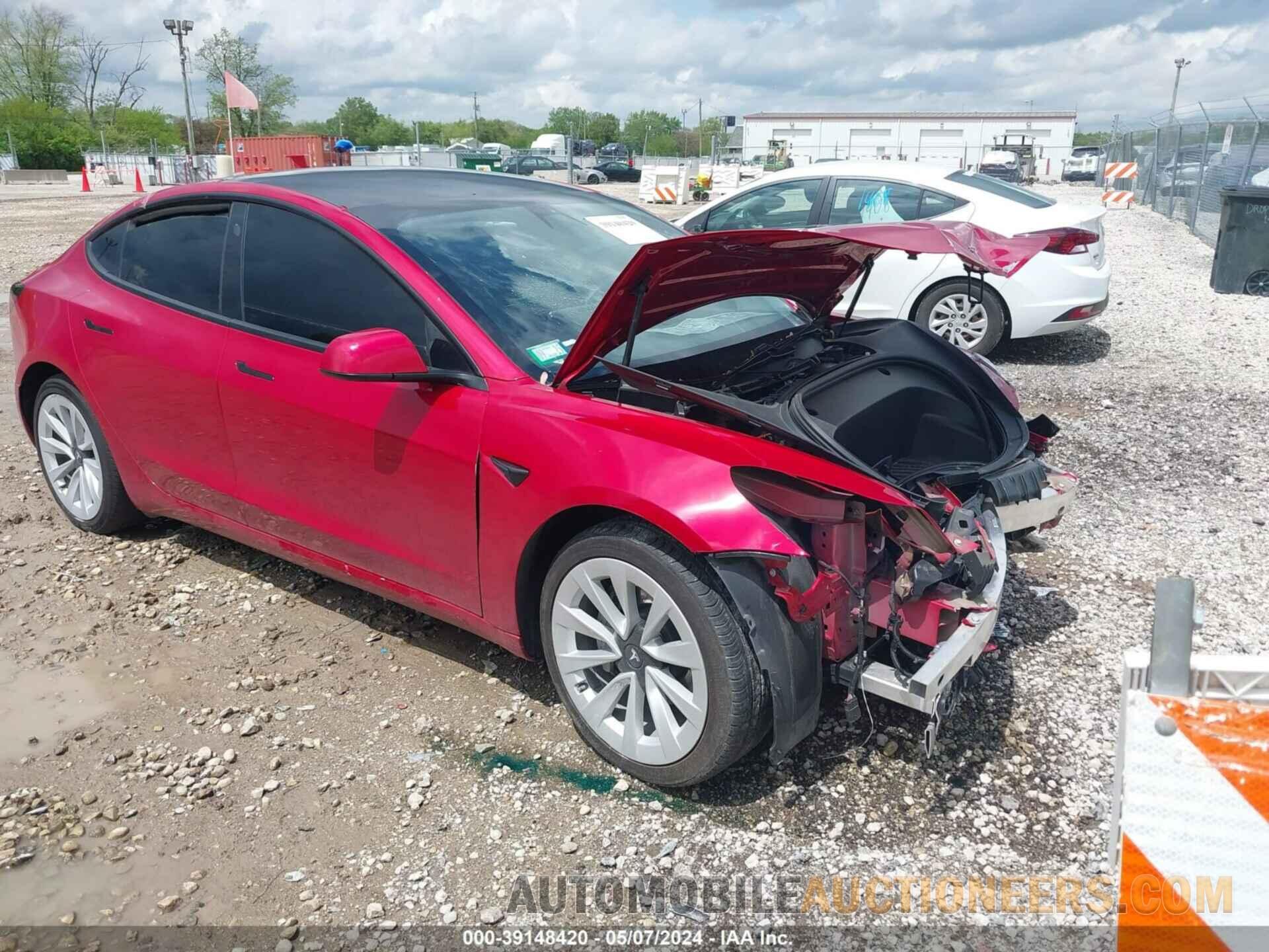 5YJ3E1EB9MF855656 TESLA MODEL 3 2021