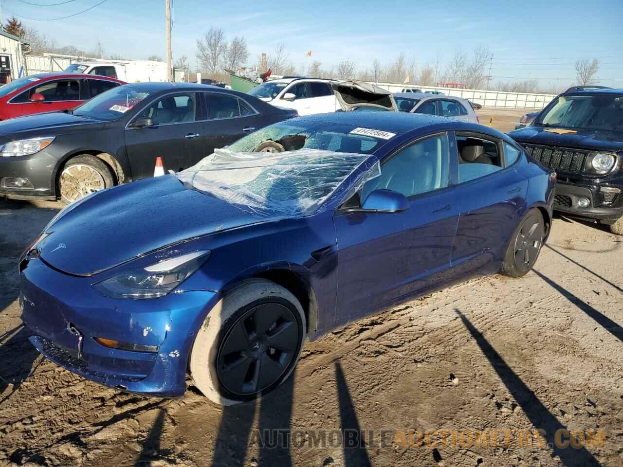 5YJ3E1EB9NF109855 TESLA MODEL 3 2022