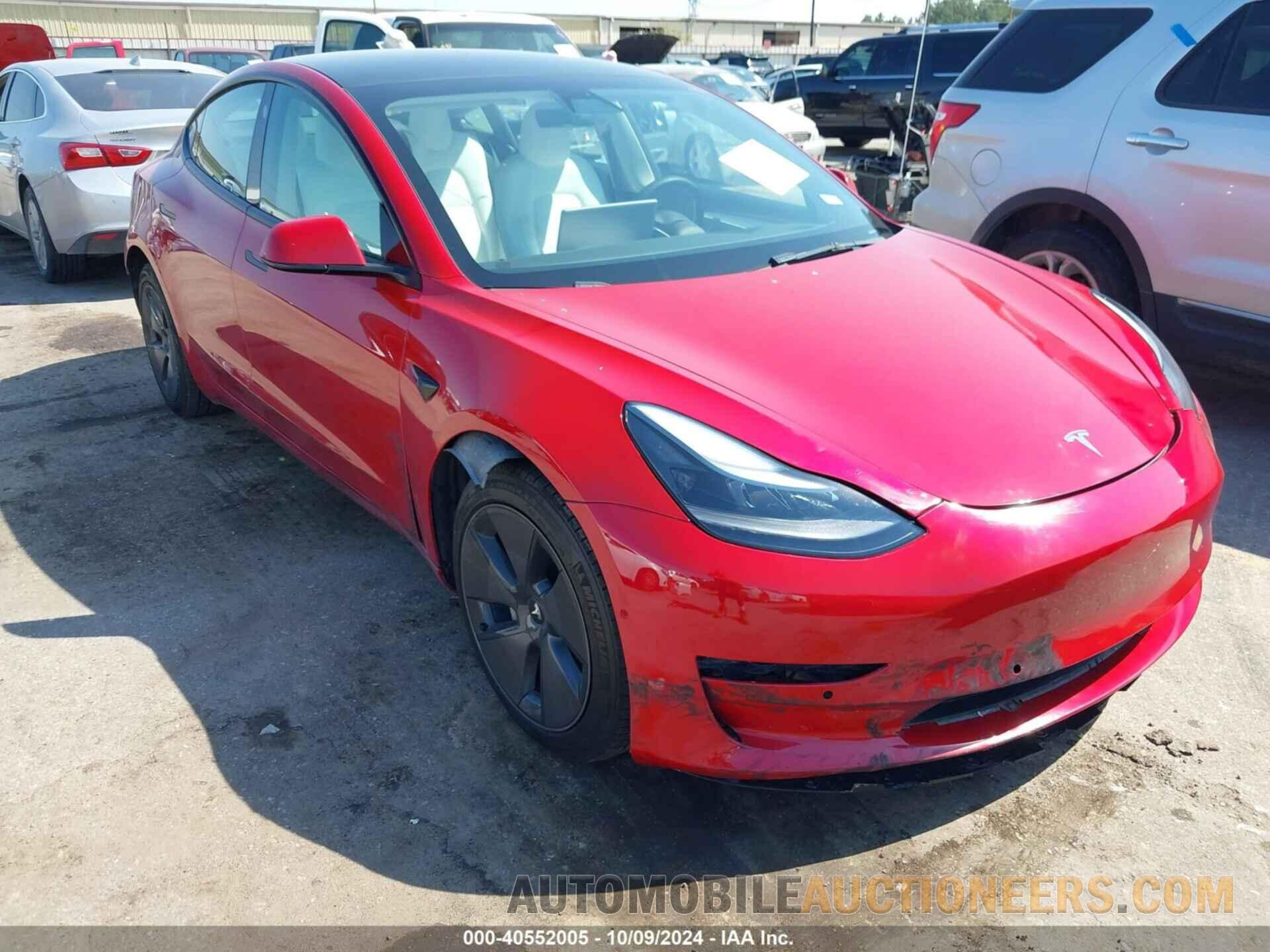 5YJ3E1EB9NF120368 TESLA MODEL 3 2022