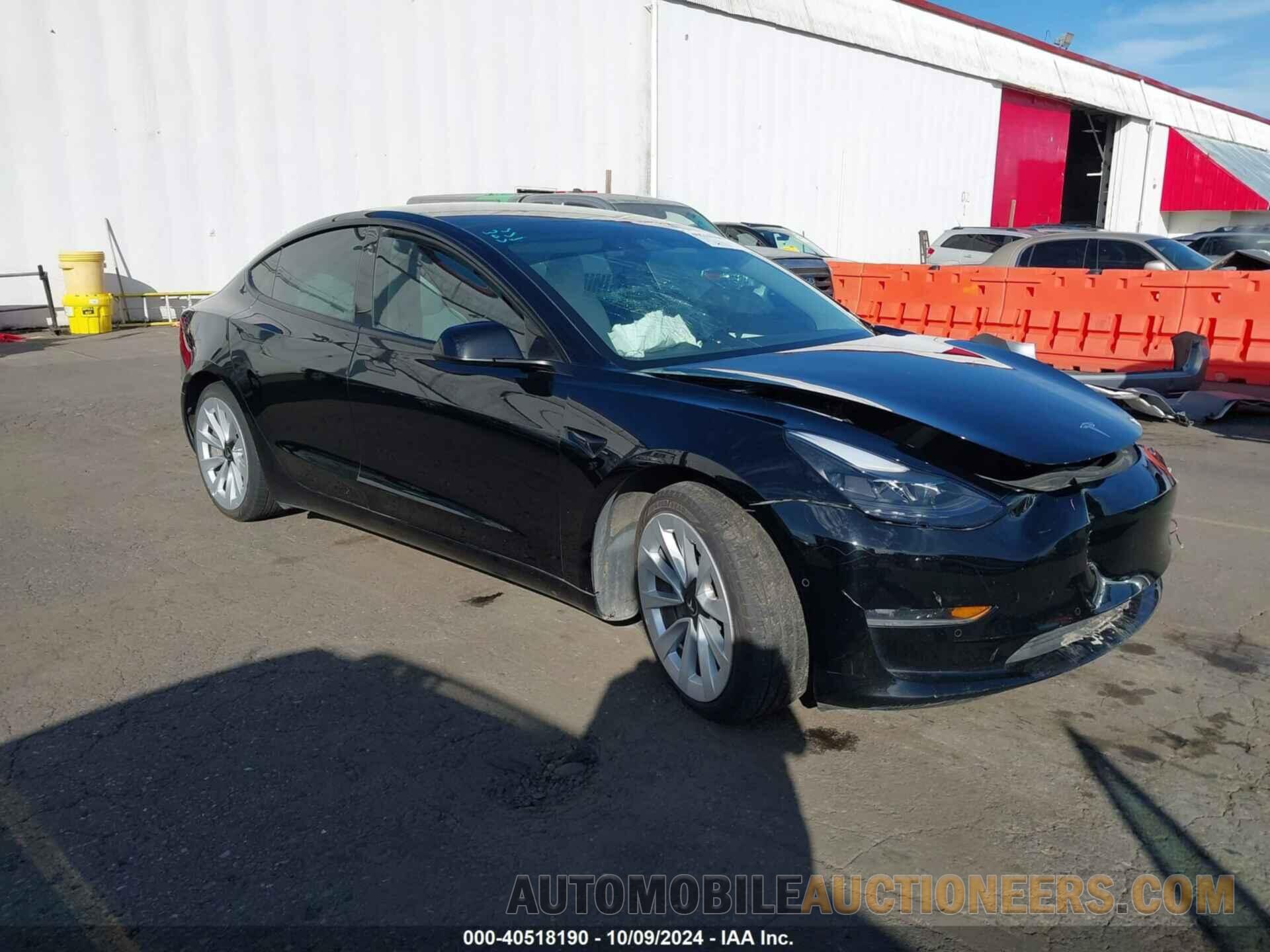 5YJ3E1EB9NF138952 TESLA MODEL 3 2022