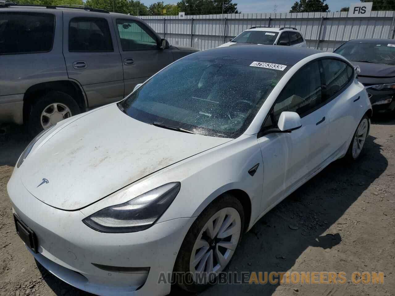 5YJ3E1EB9NF144167 TESLA MODEL 3 2022