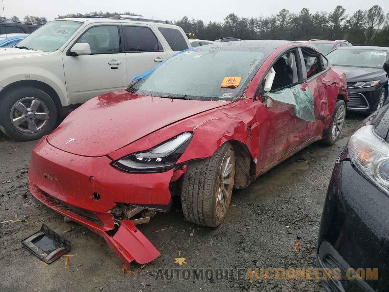 5YJ3E1EB9NF155444 TESLA MODEL 3 2022