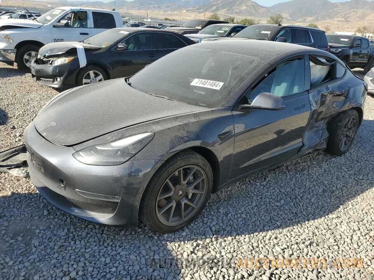 5YJ3E1EB9NF158876 TESLA MODEL 3 2022