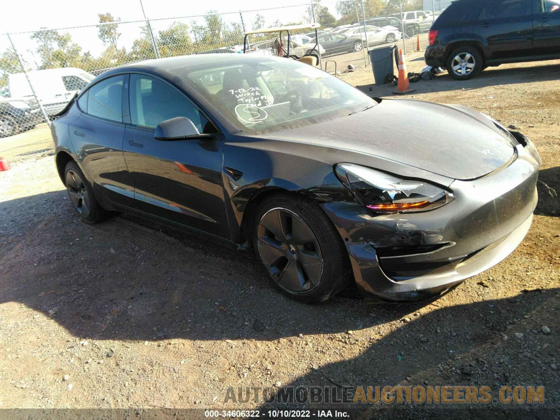 5YJ3E1EB9NF178996 TESLA MODEL 3 2022