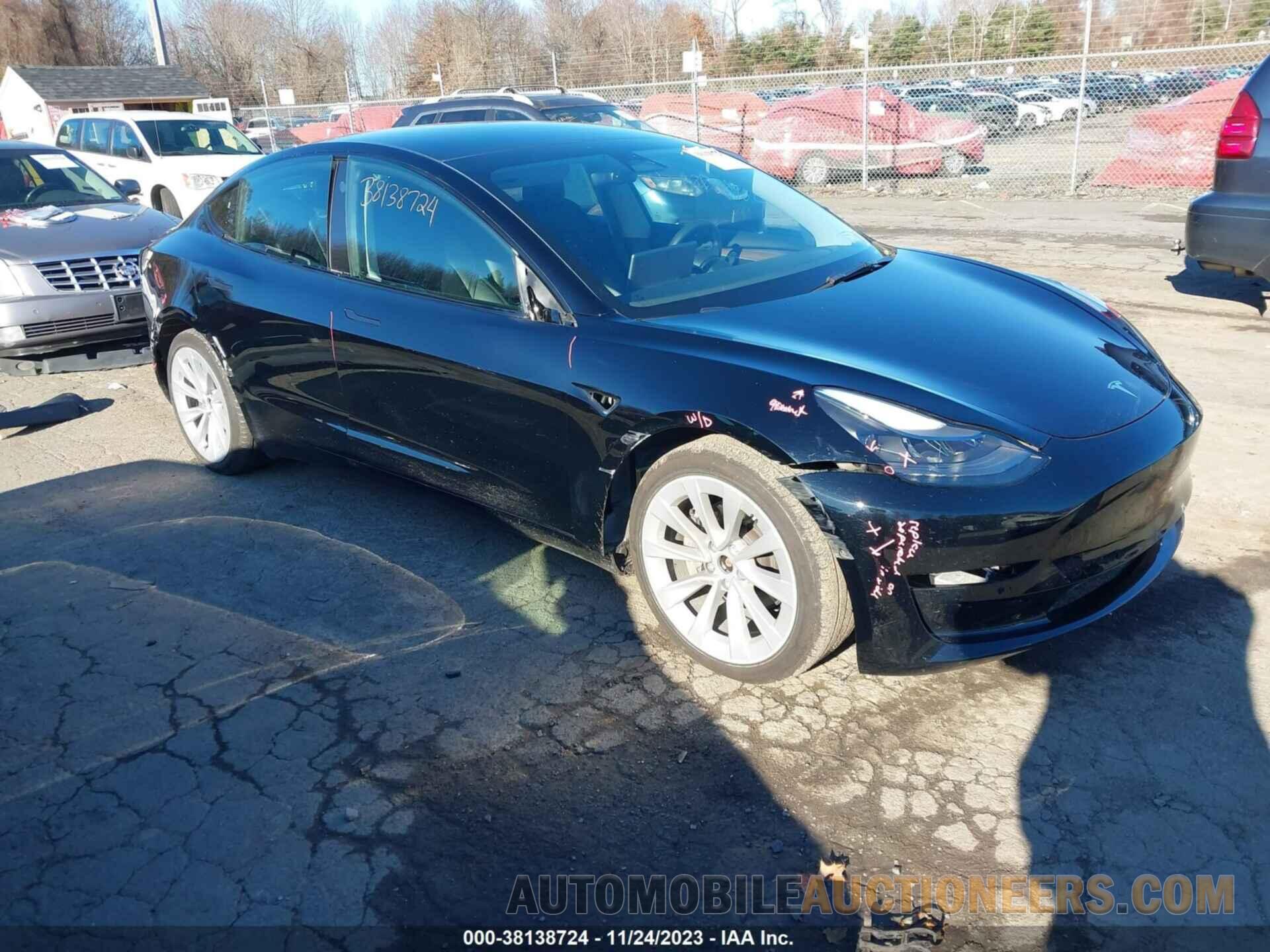 5YJ3E1EB9NF181641 TESLA MODEL 3 2022