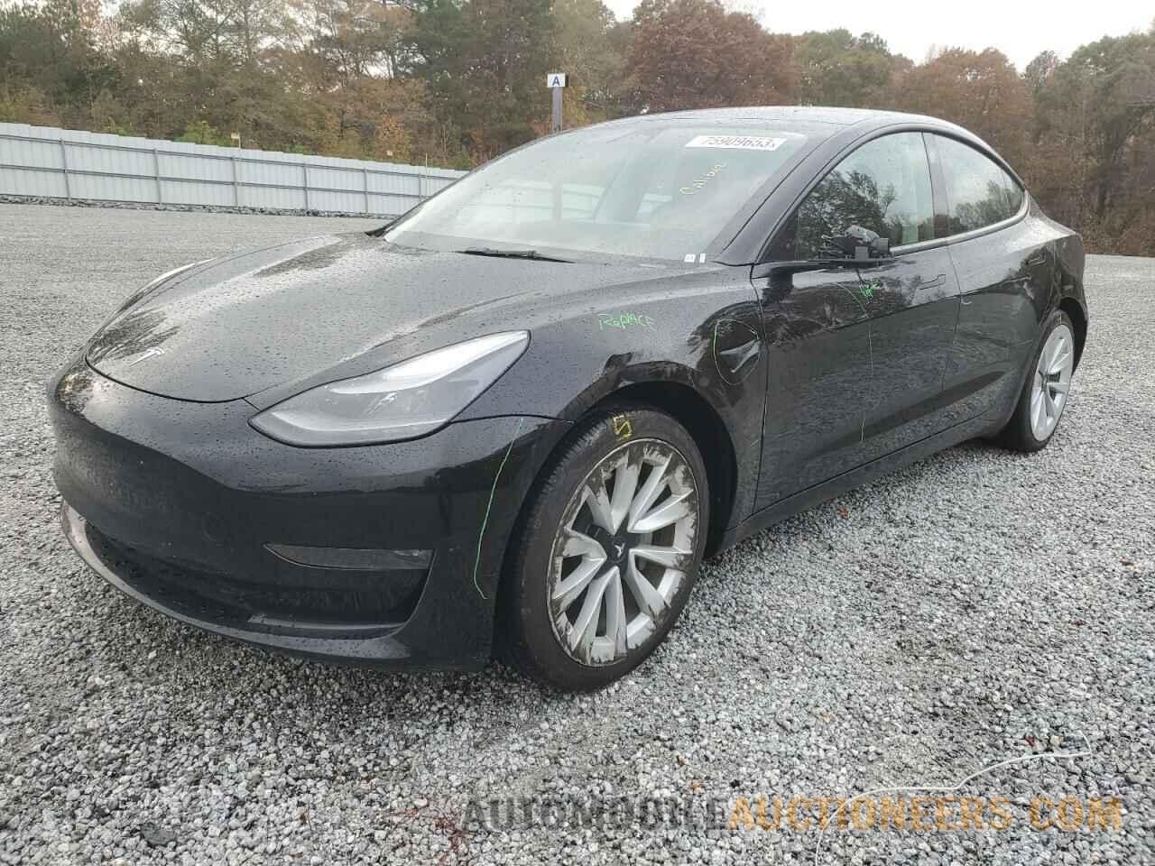 5YJ3E1EB9NF192302 TESLA MODEL 3 2022