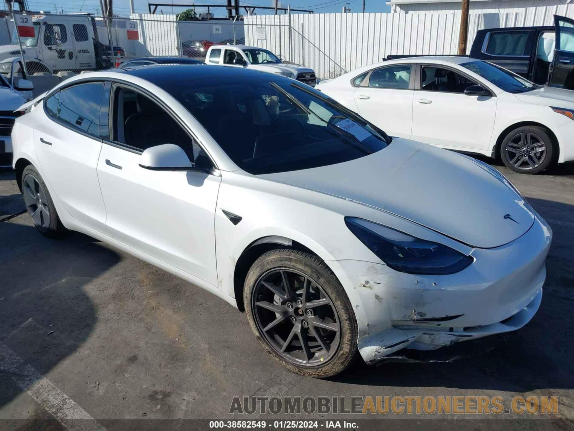 5YJ3E1EB9NF194843 TESLA MODEL 3 2022