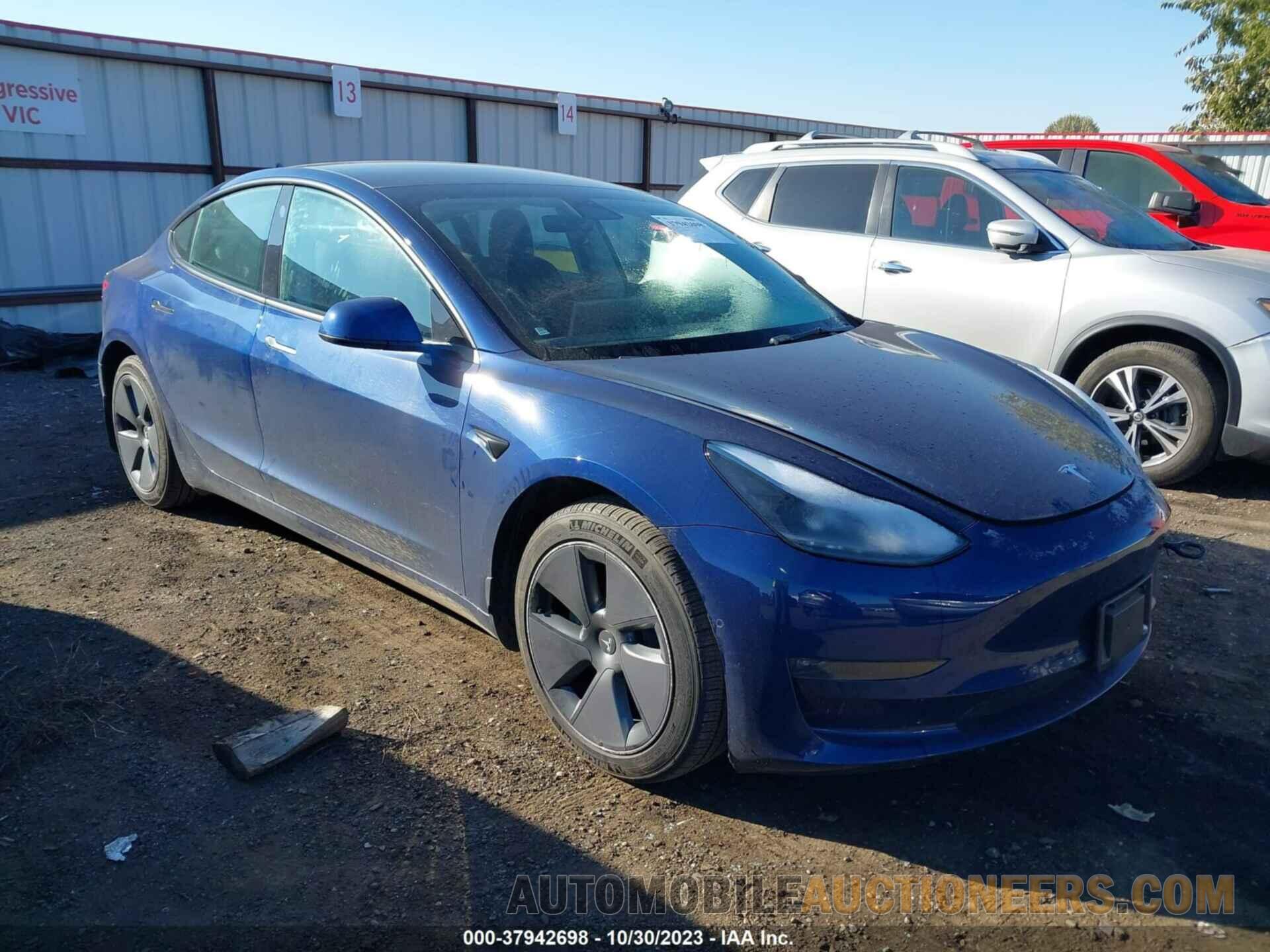 5YJ3E1EB9NF200818 TESLA MODEL 3 2022