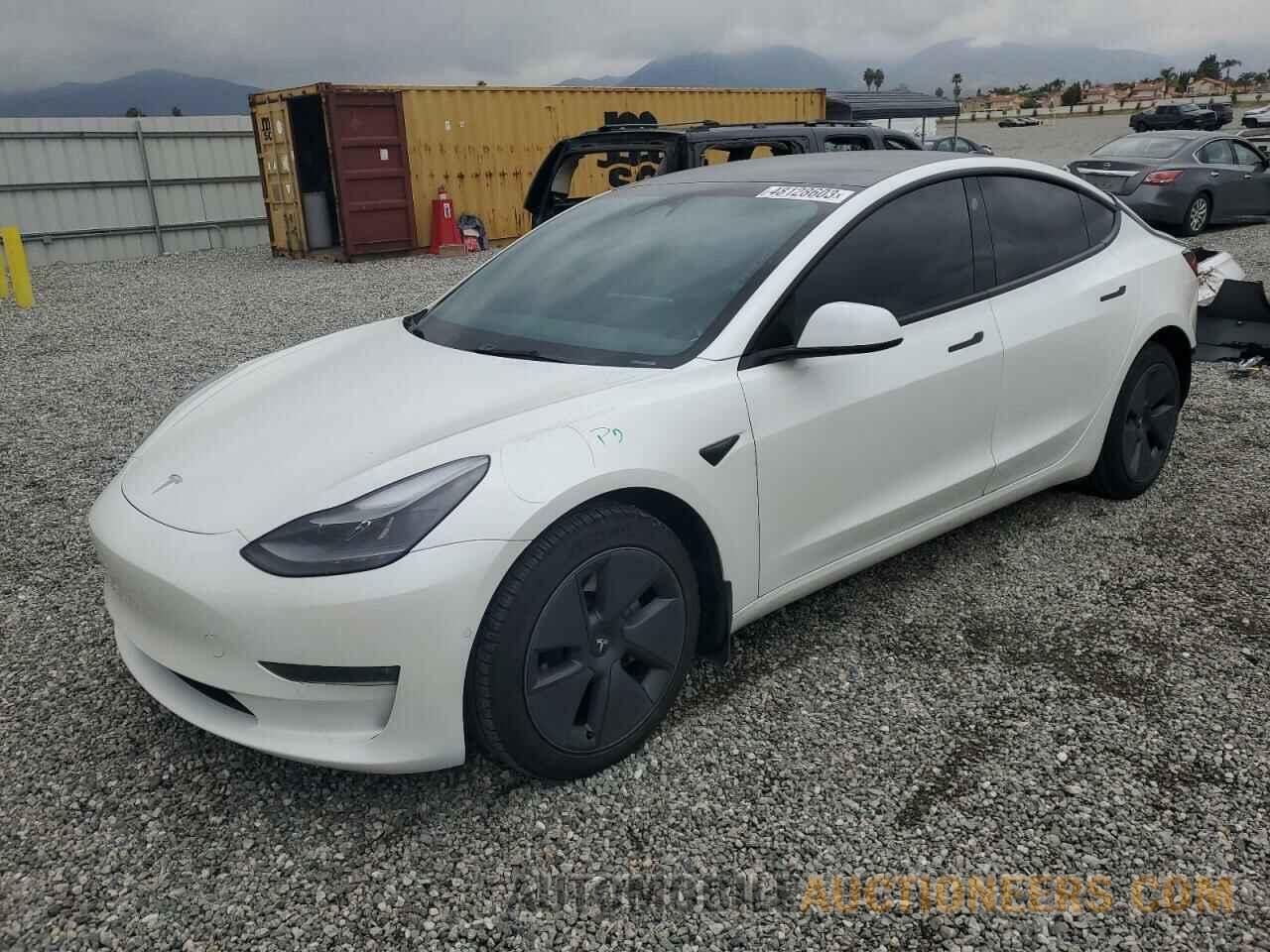 5YJ3E1EB9NF206599 TESLA MODEL 3 2022