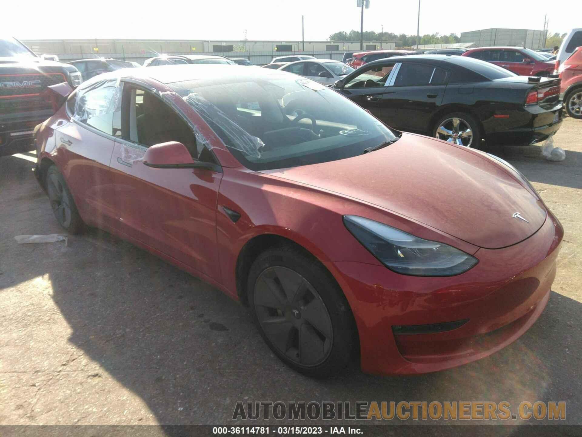 5YJ3E1EB9NF248772 TESLA MODEL 3 2022