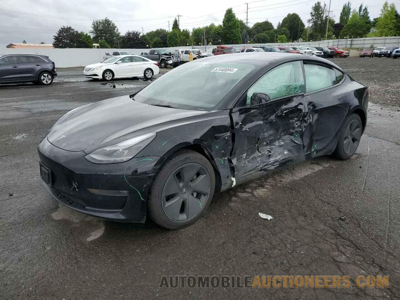 5YJ3E1EB9NF251980 TESLA MODEL 3 2022