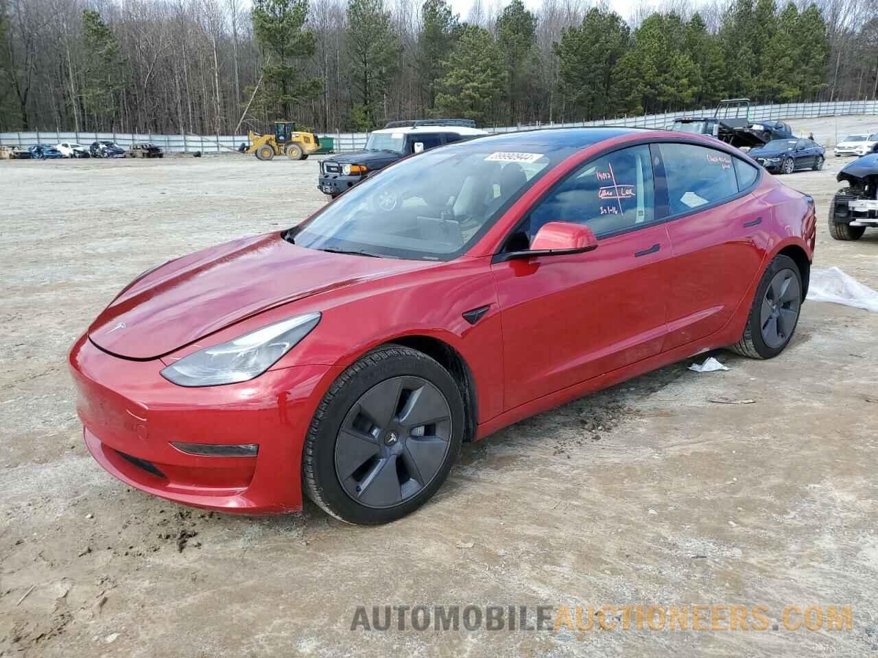 5YJ3E1EB9NF257388 TESLA MODEL 3 2022