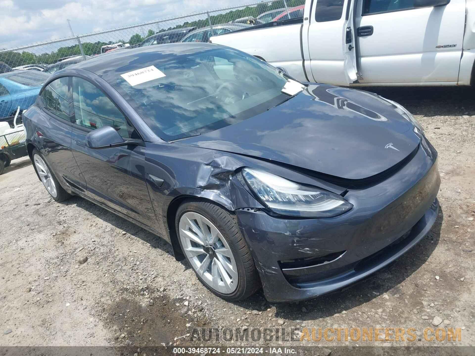 5YJ3E1EB9NF263112 TESLA MODEL 3 2022