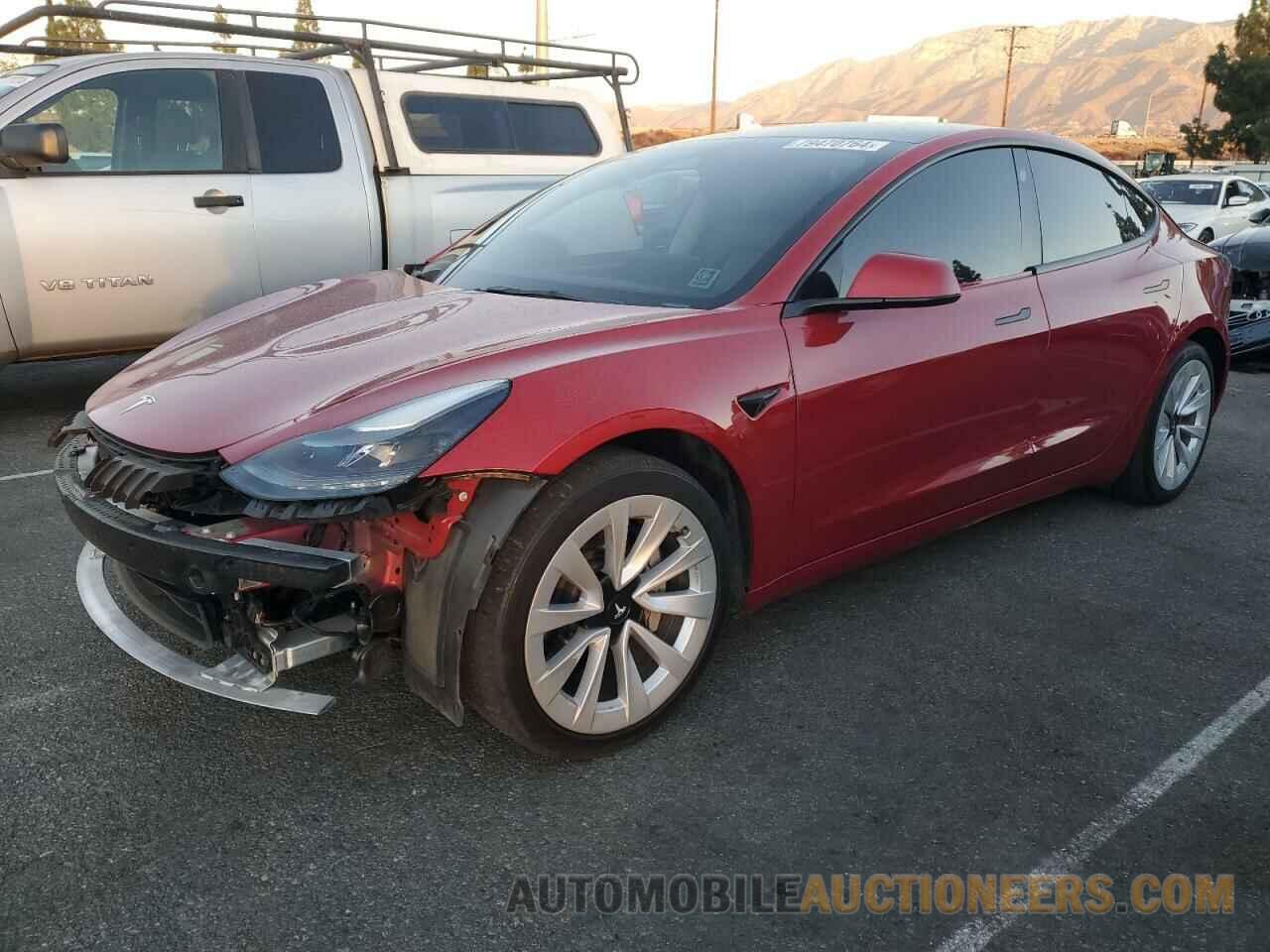 5YJ3E1EB9NF276863 TESLA MODEL 3 2022