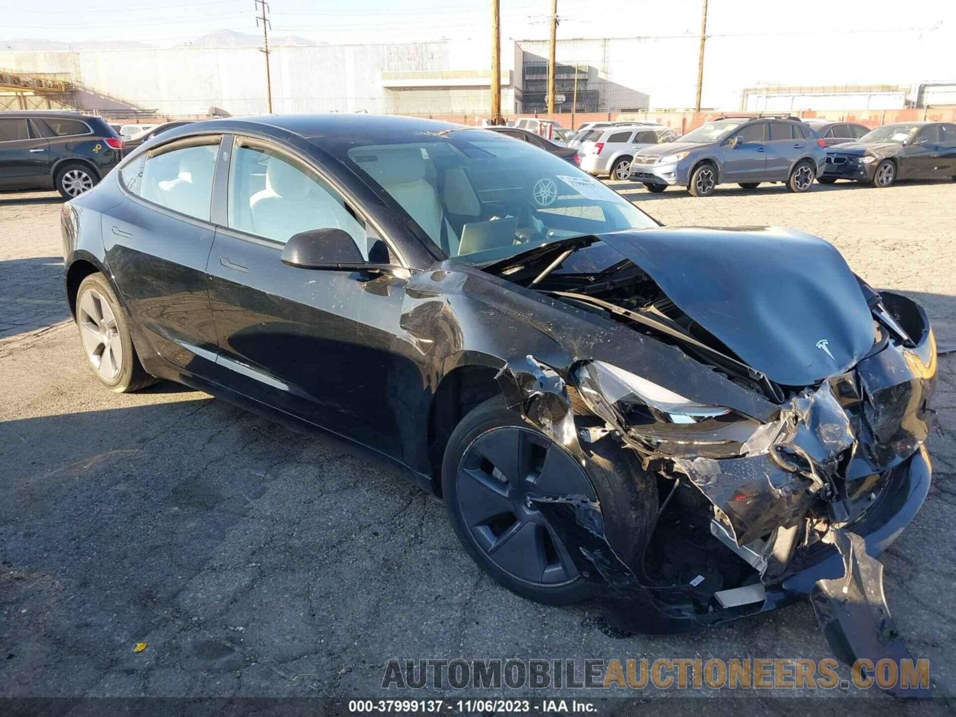 5YJ3E1EB9NF280685 TESLA MODEL 3 2022