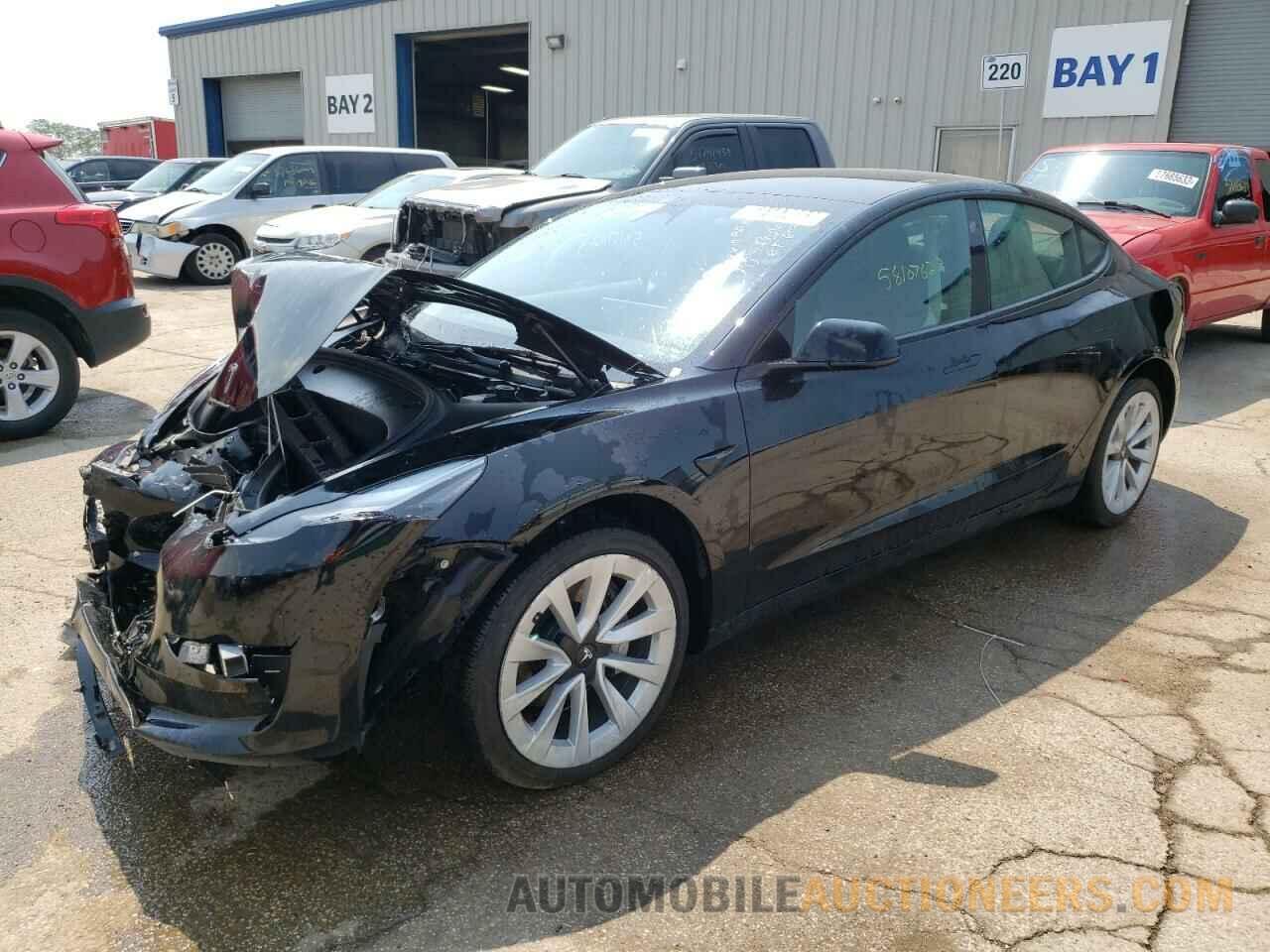 5YJ3E1EB9NF291055 TESLA MODEL 3 2022